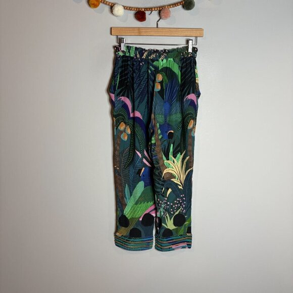 Anthropologie Farm Rio Tropique Embroidered Pants - Picture 5 of 6